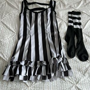 Spirit Black and White Referee Costume